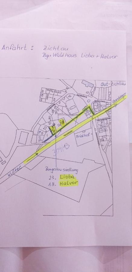 Waldhaus Halvor Villa Zichtau Eksteriør bilde